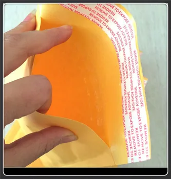 Didmeninė 100vnt burbulas voko Maišelį kraft burbulas pašto maišai geltonas burbulas paketas Siuntėjus 120*180mm(4.7
