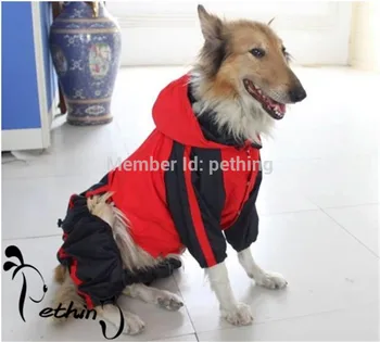 Karšto pardavimo Šuo Lietpaltis didelių šunų drabužius šunelis Lietpaltis didelis pet drabužiai vandeniui nemokamas pristatymas XS-5XL tiekimo