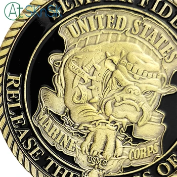 Naujas U. S. Marine Corps Atleiskite Šunys Karo Karinės Iššūkis Monetos Medalis 40*3 Monetos, Suvenyrų Amerikos Monetų Kolekcijas