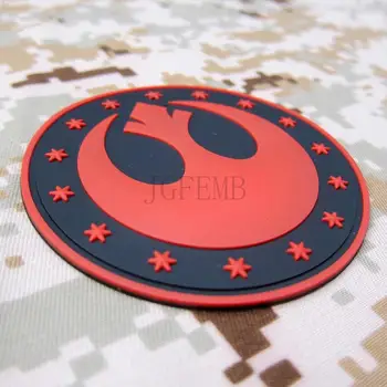 Raudona Naujų Respublikos Logotipą Kariuomenės Moralę 3D PVC pleistras PB1596