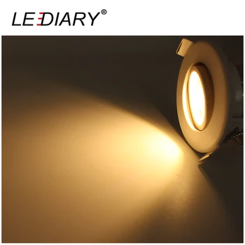 LEDIARY Aukštos Kokybės Apvalus Įleidžiamas Led Šviestuvai COB LED Spot Lempos Realaus >5W 100V-240V Kampas, Reguliuojamas Pagal Lubų Lempa