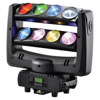 American DJ, LED voras juda galvos šviesos plauti šviesos 8x10W RGBW 4in1 Balta etape lighting100W įvairių spalvų kaita DMX valdytojas