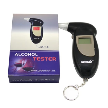 Greitai Reaguoti Profesionalus LCD Alkoholio Testeris, Skaitmeninis Alkoholio Detektorius Breathalyzer 2016 Policijos Alcotester foninio Apšvietimo Ekranas