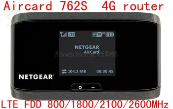 Atrakinta Siera Aircard 762S 100Mbps 4G LTE FDD 800/1800/2100/2600MHz Bevielis Maršrutizatorius 3G-UMTS, Wi-fi Mobile Hotspot PK 760S 754S