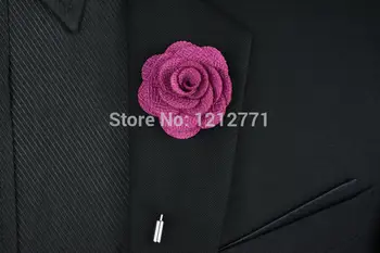 10vnt Naujas mados vyrai cc broches gėlių atlapas pin 4cm kostiumas boutonniere audinio siūlų pin mygtuką Stick apykaklės kaiščiai vestuvių