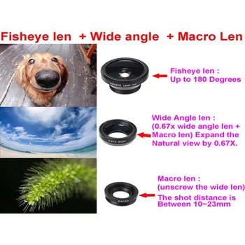 SKF23 Gen. 2 Laidines Nešiojamą Selfie Stick Monopodzie + Fisheye Makro Plataus Kampo Telefono Objektyvą HUAWEI Ascend P9/ P9 Plius/ P8/ P8 Lite