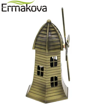 ERMAKOVA Metalo olandijos vėjo malūnas Statulėlės, Olandijos vėjo malūnas modelių Kūrimo Namų patalpų įrengimui skirti Dirbiniai, Namų Puošimas Ornamentais