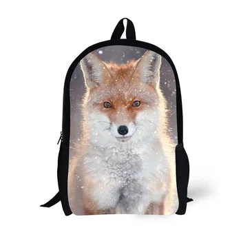 Mokyklos kuprinė kuprinė vaikams Fox gyvūnų kūrybos klasikinis Spausdinimo Aukštosios Mokyklos Kuprinės Paaugliams