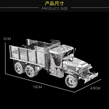 2vnt nustatyti, NanYuan 3D Metalų Nano Įspūdį GMC 2.5 T Sunkvežimių Horch KFZ 15 Automobilį Surinkti Modelį Rinkiniai 