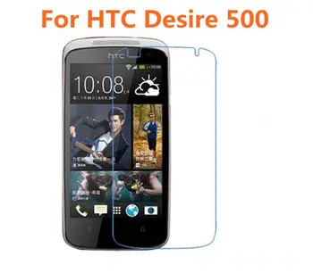 HTC desire 500 Grūdintas Stiklas Originalus, Aukštos Kokybės Apsauginė Plėvelė nuo Sprogimo apsaugotą Screen Protector, skirta HTC 500