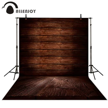 Allenjoy fotografijos foną, elegantiškas medienos kosmoso tamsiai rudos spalvos fonas foto studija, fotografijos photobooth