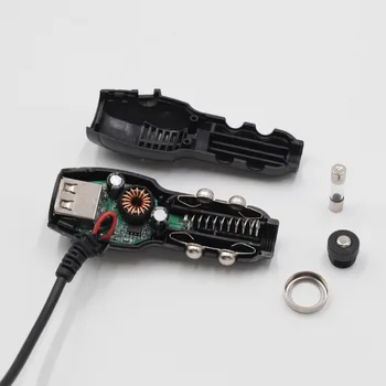 XCGaoon 10 gabalas mini USB Automobilinis Įkroviklis DVR Camera / GPS Su USB Prievadą, 5V Nekilnojamojo 2A tinka DC 12V 24V Automobilio, Kabelis, Ilgis 3.5 matuoklis