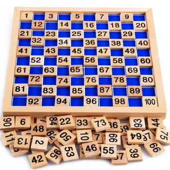 2016 Naują Atvykimo Montessori Ugdymo Mediniai Žaislai 1-100 Skaitmenų Pažinimo Matematikos Žaislas Mokymo Logaritmas Versija Vaikas Ankstyvo Mokymosi