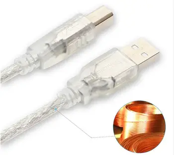 U415 USB sidabro padengtą dvigubi diskiniai USB2.0 kabelis didelės spartos VPK perdavimo linijos, 1.5 m