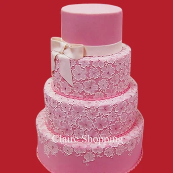 Yueyue Sugarcraft Naujausias nėrinių tortas trafaretas gražus vestuvių pyragas apdaila