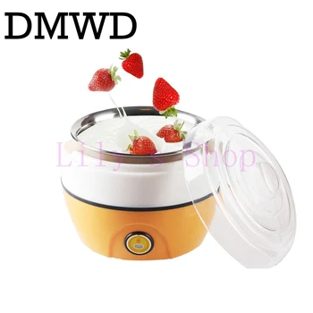DMWD Automatinė jogurtas maker, Elektros Pasukos, grietinė priėmimo mašina, jogurtas mašina, nerūdijančio plieno įdėklas konteinerių 1L ES