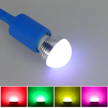 LED RGB Lemputės, Lempos, E27 E14 GU10 85-265V MR16 12V LED Permainingi Dėmesio 3W Magija Atostogų RGB apšvietimas +Nuotolinio Valdymo pultas 16 Spalvų