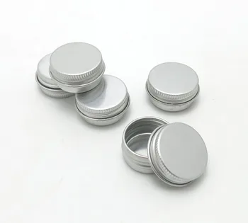 100 x 5G Kelionės Daugkartiniai Aliuminio Skardines Smulkių Metalinių Kosmetikos Pakuotės Jar 1/6oz profesionali kosmetika bakas