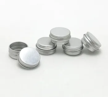 100 x 5G Kelionės Daugkartiniai Aliuminio Skardines Smulkių Metalinių Kosmetikos Pakuotės Jar 1/6oz profesionali kosmetika bakas