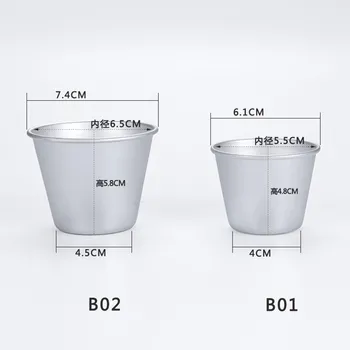 Naujas atvykimo nonstick kepimo puodeliai metalo, aliuminio kepimo formos, liejimo formos,5vnt/daug pasirinktinis dydžio tešlos pudingas pelėsių Dekoravimo priemonė