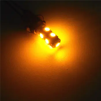 12V LED Geltonos Spalvos Automobilių Lemputės, Lemputė T10(9*5050 SMD)W5W W2.1x9.5d Signalų Viršuje Skaitymo Plotis Stovėjimo Šviesos