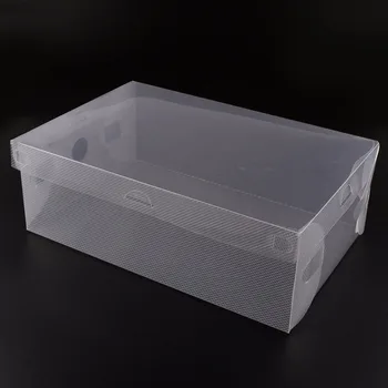 10vnt PASIDARYK pats Lankstymo Shoebox moliusko geldele Batų Saugojimo Dėžutė Skaidri Batai Organizuoti Spalvos Plastiko Apdailos Dėžutę