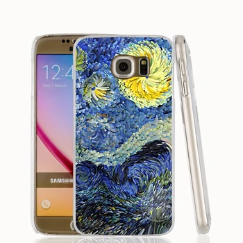HAMEINUO Žvaigždėtą Naktį Van Gogh valtis medis, gėlių mobilųjį telefoną padengti Samsung Galaxy S7 krašto PLIUS S8 S6 S5 S4 S3 MINI