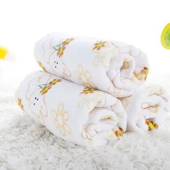 Grynos medvilnės vaikų mažų rankšluostį animacinių filmų modelis mažos vonios rankšluosčiu, nosine minkštas kūdikio rankšluostis nešiojamų kelionės