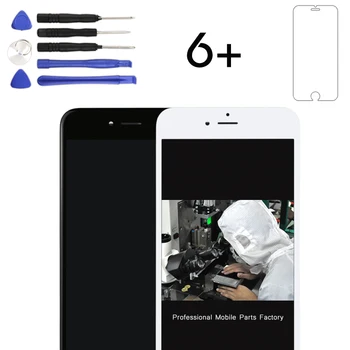 Geros darbo 1 vnt iPhone 6 Plus LCD jutiklinio Ekrano Pakeitimas 5.5 colių Ekranas pantalla visiškai skaitmeninis keitiklis Asamblėja