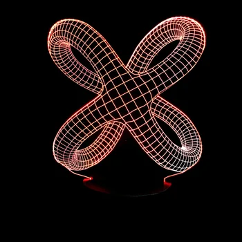 Mazgas Formos 3D iliuziją, Lempa, LED Nakties Šviesos 3D Abstrakti Grafika Akrilo Lamparas Atmosfera Lempos Naujovė Apšvietimas Namuose Papuošti