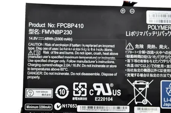 JIGU FMVNBP230 FPB0304 FPCBP410 Originalus Laptopo Baterija FUJITSU LIFEBOOK U554 U574 UH554 UH574 14.8 V 48WH 3300MAH