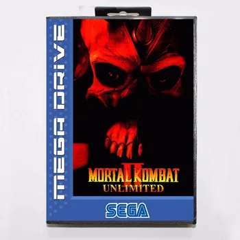 Mortal Kombat II Neribotas 16 bitų MD Žaidimo Kortelės Su Mažmeninės Langelyje Sega Megadrive/Genesis