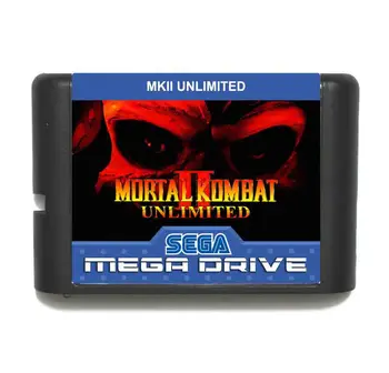 Mortal Kombat II Neribotas 16 bitų MD Žaidimo Kortelės Su Mažmeninės Langelyje Sega Megadrive/Genesis