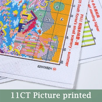 Pelėda Atspausdinta ant Drobės DMC Skaičiuojamas Kinijos Kryželiu Rinkiniai spausdinti kryželiu Siuvinėjimo rinkinys Rankdarbiams