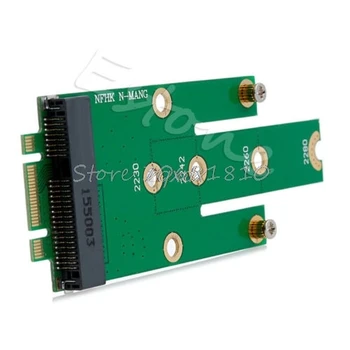 MSATA Mini PCI-E 3.0 SSD į NGFF M. 2 B Klavišą, SATA Sąsajos Adapteris Kortelės Naujas Z09 Lašas laivas