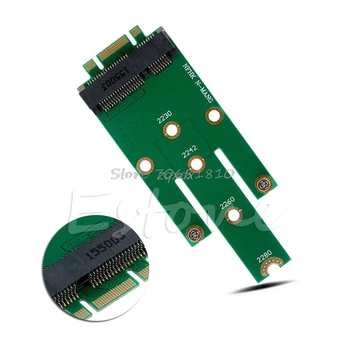MSATA Mini PCI-E 3.0 SSD į NGFF M. 2 B Klavišą, SATA Sąsajos Adapteris Kortelės Naujas Z09 Lašas laivas