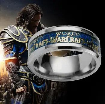 2016 Naujas World of Warcraft World of Warcraft Filmo Žaidimas Didmeninė Nerūdijančio Plieno Žiedais