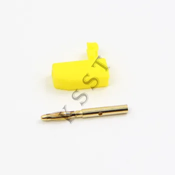 BP206 Žalvario, Aukso spalvos 2mm ant kitos Banana Plug,mini banana plug