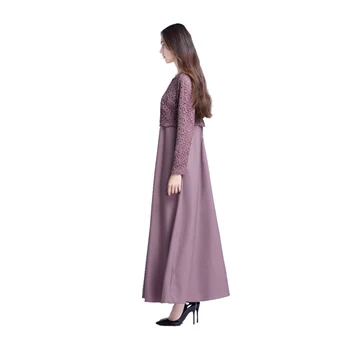 Mados Abaja Šifono suknelė Musulmonų suknelė moterims Dubajuje Merginos islamo drabužių Arabijos drabužius B8062
