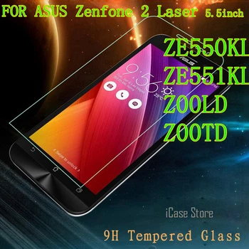 9H Screen protector, grūdintas stiklas ASUS Zenfone 2 Lazerio ZE550KL ZE551KL Z00LD Z00TD ze550 ze551 550 kl 550kl tela padengti