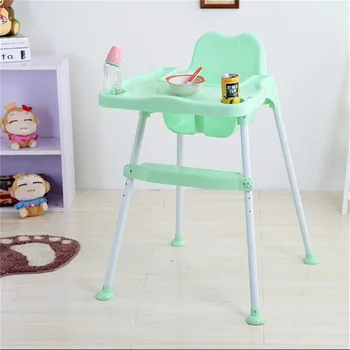 Highchairs Nemokamas Pristatymas aukštos kokybės Europos standartas, trijų spalvų nešiojamų aukšta kėdutė baby plastiko šėrimo kėdutė baby