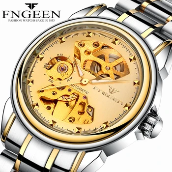 Moterų Laikrodžiai Top Brand Elegantiškas Ponios Laikrodis Automatinė Reloj Mujer Plieno, Atsparus Vandeniui Šviesos Moterų Žiūrėti Mechaninė Montre