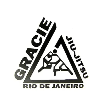 11,5 cm*11cm Asmeninį Kūrybos Jiu Jitsu GRACIE Rio De Žaneiras Vinilo Juokinga Langą Lipdukai C5-0547