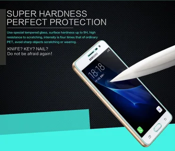 Grūdintas Stiklas Screen Protector For Samsung Galaxy j3 skyrius PRO J3110 NILLKIN Nuostabi H Nanometrų Aišku, Anti-sprogo Apsauginės Plėvelės