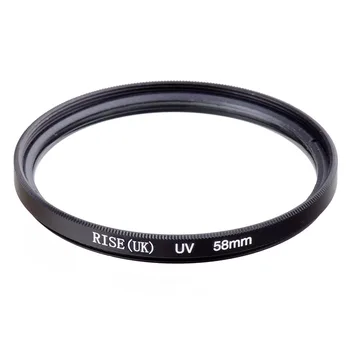 Didmeninė 10 vnt PAKILTI(UK) 58MM UV Ultra-Violet Filtras Objektyvo apsaugos DLSR kamera 58mm lens nemokamas pristatymas