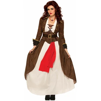 Seksualus Steampunk Gotikos Moterų Piratų Kostiumų Ponios Forumas Pilnas Komplektus, Fancy Dress Suaugusiųjų Halloween Kostiumai Deguisement
