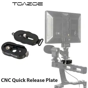 TOAZOE CNC Foto Studija Rinkiniai Trikojo Ballhead Greito Atpalaidavimo Plokštės 1/4 3/8 Varžtas, skirtas DSLR Fotoaparatui
