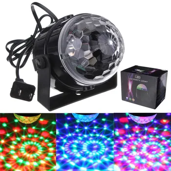 5W RGB LED Kristalų Magija Kamuolys Etapo Poveikį Šviesos Auto Valdymas Balsu DMX Lazerinis Projektorius Disco Party DJ Club KTV Lempos