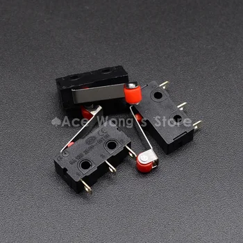 10 Vnt. Mini Micro Limit Switch Roller Svirties petys SPDT momentinio veikimo