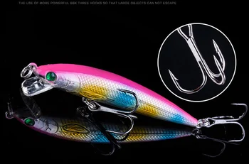 10vnt/daug Minow Žvejybos Masalas Dirbtiniai Masalai 3D Žuvies Akis 